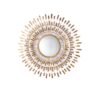 Spiegel rond Aswan H.81 cm - Ronde goudkleurige metalen spiegel "Aswan". - Diameter van 81 cm, hoogte van 81 cm en breedte van 81 cm - Antieke afwerking met afgeveegd oppervlak voor een vintage look - Met ophanging voor eenvoudige montage - Perfect voor een elegante en stijlvolle decoratie in uw huis De ronde spiegel "Aswan" is het perfecte decoratiestuk voor uw huis. Met een diameter van 81 cm en een hoogte en breedte van 81 cm is deze goudkleurige metalen spiegel een elegante en stijlvolle toevoeging aan elke kamer. Het oppervlak met antieke afwerking geeft de spiegel een vintage uitstraling, terwijl de geveegde textuur hem een vleugje originaliteit geeft. Met een praktische ophanging kan de spiegel eenvoudig aan de muur worden gemonteerd. Creëer een sfeervolle en uitnodigende sfeer in je huis met deze unieke spiegel. Casa & Viventes Breedte: 81cm Hoogte: 81cm Lengte: 4cm Diameter: 81cm Gewicht: 3850g kleuren: Goud, Goud Materialen: Metaal, Massief goud, Metaal merk: GILDE HANDWERK