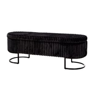 Bank Brooklyn Schwarz H. 46,5 cm, ve 1 - De Brooklyn -bank biedt een stijlvolle zitplaatsen in een elegante zwarte koordomslag. - Met een breedte van 128 cm en een diepte van 42,5 cm past de rustbank in vele kamers. - Het zitmeubilair in Brooklyn kan worden gevouwen en biedt praktische opslagruimte voor verschillende keukengerei. - De bank is 46,5 cm hoog en is ideaal als een extra zitplaatsen in de woonkamer. - De eenvoudige elegantie van de rustende bank Brooklyn maakt je een veelzijdig stoelen meubel. De Brooklyn -bank is de perfecte toevoeging voor elk huis dat stijl en functionaliteit combineert. Deze elegante rustbank biedt niet alleen een comfortabele zitplaatsen, maar ook een praktische opslagruimte, die ideaal is voor het opslaan van plafonds, kussens of andere alledaagse objecten. Het zitmeubilair is bedekt met stoffen van hoge kwaliteit in klassiek zwart, wat het een tijdloze elegantie geeft en naadloos in verschillende stijlen van meubels past. Met een hoogte van 46,5 cm, een breedte van 128 cm en een diepte van 42,5 cm, biedt de Brooklyn Bank voldoende ruimte om comfortabel te zitten en te ontspannen. De vouwfunctie maakt eenvoudige toegang tot de opslagruimte mogelijk, wat betekent dat de bank niet alleen esthetisch aantrekkelijk is, maar ook extreem praktisch. Of het nu in de woonkamer, de gang of de slaapkamer is, de Brooklyn -bank is een veelzijdig zitmeubilair dat de bestelling en stijl in elke kamer waarborgen.