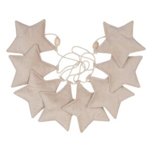 Alternative view of Fluwelen slinger "Cream Dust" met sterren