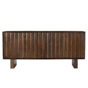 Couchtisch salontafel 135x76 cm Een dressoir is veel meer dan alleen een functioneel meubelstuk het is een verklaring voor stijl en kwaliteit. Met zijn tijdloze ontwerp en natuurlijke materialen biedt dit dressoir gemaakt van massief mango hout een perfecte combinatie van functionaliteit en esthetiek. Het dressoir meet 180 cm in de breedte en wordt gebruikt door zijn genereuze ruimte voor de ideale toevoeging aan wonen, dineren of studie. Het is uitgerust met vier deuren die harmonieus in het algemene beeld passen vanwege hun eenvoudige elegantie. Het warme bruin van het mango hout straalt natuurlijke warmte uit en geeft de kamer een uitnodigende sfeer. Achter de deuren staan ​​vier ruime compartimenten die veel opslagruimte bieden voor gerechten, boeken, decoraties of andere alledaagse objecten. De duidelijke divisie zorgt ervoor dat alles zijn plaats vindt en gemakkelijk toegankelijk is. Een ander hoogtepunt zijn de stabiele hoofdvoeten, die het dressoir een moderne en tegelijkertijd luchtige optiek geven. Dit dressoir gemaakt van massief mango hout combineert materialen van hoge kwaliteit, praktische functionaliteit en tijdloos ontwerp. Met zijn genereuze grootte, de slimme oplossingen voor opslagruimte en het warme charisma, is het de perfecte keuze voor iedereen die stijl en kwaliteit waardeert. Of het nu gaat om een ​​blikvanger in de woonkamer of praktisch meubelstuk in de eetkamer dit dressoir is het echte allemaal. Hoogte van de voeten: ongeveer 20 cm, hoogte van het lichaam: ongeveer 60 cm, kaderbreedte corpus: ongeveer 2,5 cm, diepte van de voeten: ongeveer 40 cm, breedte van de lopers: ongeveer. van de deuren: 4x ca. 42.5x54 cm, 4 compartimenten binnen in. Casa & Viventes Breedte: 180cm Hoogte: 80cm Lengte: 45cm Inhoud: 0.61L Gewicht: 65300.00g kleuren: Bruin Materialen: Hout merk: SIT Möbel Im- und Export