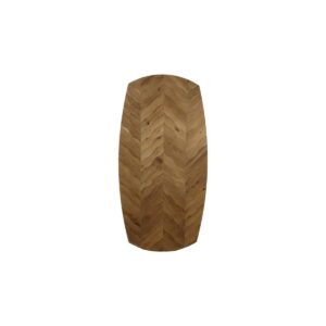 Danish Tafelblad Fishbone-200x100x4-Naturel-Eiken Het Fishbone tafelblad is absoluut één van onze favorieten. Het blad heeft een prachtige vissengraat inleg van eiken hout met divers kleurverschil in de overloop van het hout. Deze mooie kleuroverloop zorgt voor een bijzonder effect in de visgraat/mozaïekprint. Het blad is 4 cm dik. Het tafelblad is met verschillende tafelpoten te combineren. Het blad heeft een ijzeren U-strip, wat zorgt voor extra stevigheid en kromtrekken van het blad voorkomt. Eiken tafelbladen kunnen haarscheuren of kleurverschil in het hout bevatten. Daarom wordt bij dit blad verzorgingsolie Green fix geleverd. Behandel het blad 2 á 3 keer per jaar met de verzorgingsolie ter voorkoming van vlekken, warmte- en vochtkringen. Breng de olie dun en gelijkmatig aan met draaiende bewegingen. Natuurlijke haarscheuren en zenuwen in het hout zijn geen reden tot reclamatie. Casa & Viventes Breedte: 100cm Hoogte: 4cm Lengte: 200cm Inhoud: 0.08L Gewicht: 38g Materialen: Hout merk: HSM Collection