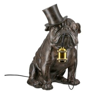 Tafellamp Pug Pug met monocle bruin H. 41,5 cm, ve 1 - De tafellamp "Mops with Monocle" is een stijlvolle bureaulamp gemaakt van synthetische hars. - Een buitengewone combinatie van dierenfiguur en leeslamp in de kleurenmix zwart en goud. - Het bedlamp heeft een E27 -versie voor lampen tot Max. 40 Watt en is CE gekregen. - Als zijhelling met een cilinderhoedmotief, is het ook geschikt als een bedlicht of lamp op het bord. - De lamp heeft een kabellengte van 125 cm en is perfect geschikt als een werkpleklamp. De tafellamp "Mops with Monocle" is de perfecte toevoeging aan elke kamer, of het nu gaat om een ​​bureaulamp, tafellamp of leeslamp. Dit unieke bedlamp gemaakt van synthetische hars maakt indruk op zijn charmante pug -ontwerp met een stijlvolle cilinderhoed. De Lamp wordt op een warme bruine toon vastgehouden en wordt aangevuld met zwarte en goud -gekleurde accenten, die het gestructureerde oppervlak een speciale notitie geven. Als een veelzijdig kantoorlicht of werkpleklamp zorgt het voor aangenaam licht en is het gecontroleerd CE, dat voldoet aan de beveiligings- en gezondheidseisen. Het bedlamp heeft een E27 -versie voor lampen tot 40 watt. Met een hoogte van 41,5 cm, een breedte van 24,5 cm en een diepte van 34 cm, past het perfect op elke tafel. De klemlamp is uitgerust met een kabellengte van 125 cm en viltvlekers zorgen voor een veilige standaard. Dit bureaulamp is niet alleen functioneel, maar ook een echte oogvergunning. CASA & VIVENTES Tafellamp Pug Pug met monocle bruin H. 41,5 cm, ve 1 Breedte: 24.5cm Hoogte: 41.5cm Lengte: 34cm Gewicht: 2480g kleuren: Bruin Materialen: Kunsthars merk: GILDE HANDWERK Gemaakt in: CN