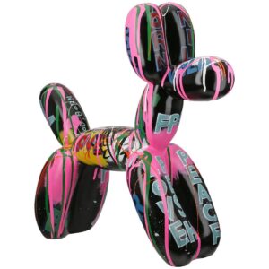 Alternative view of Figuur Dog Pallone Black H. 40 cm, ve 1