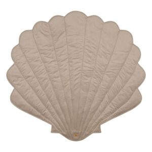 Alternative view of "Crème" fluwelen schelpmat