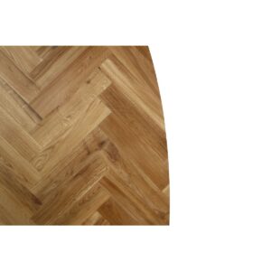 Alternative view of Ovaal Tafelblad Fishbone-200x100x4-Naturel-Eiken