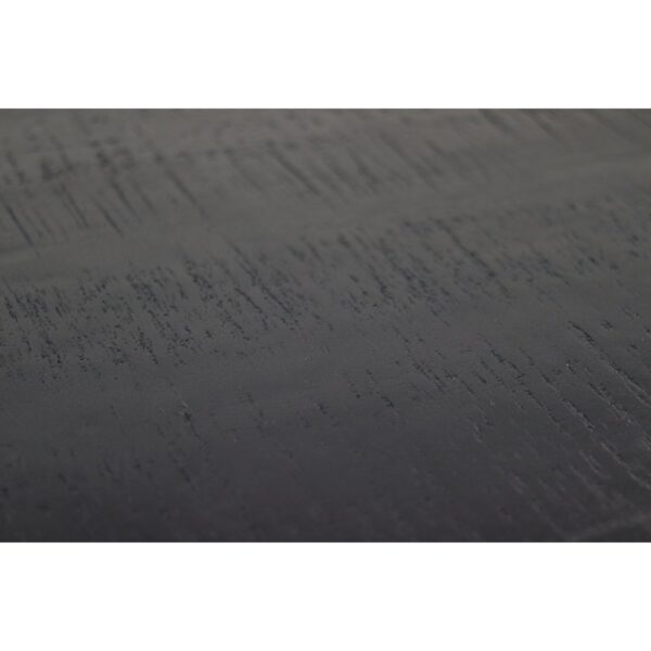 Ovale Eettafel Melbourne-220x110x76-Zwart-Mango/Metaal - Afbeelding 5