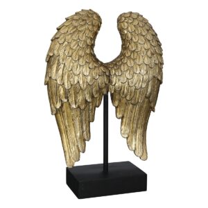 Alternative view of Sculptuur "Wing" antiek goudkleurig, poly