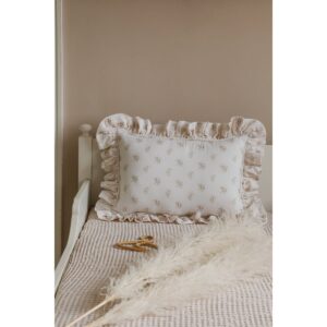 Alternative view of Mousseline sierkussen met roezen "Boho Flowers"
