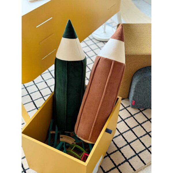 Crayon fluwelen kussen "Groen" terug naar school - Afbeelding 5