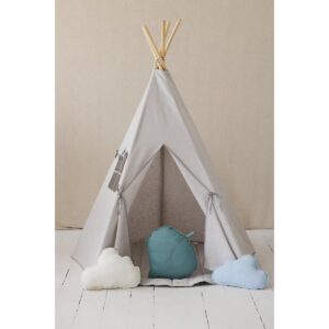 Alternative view of Tipi en mat set "Duifgrijs"