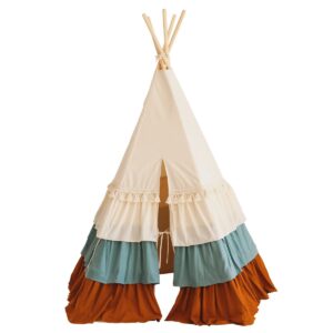 Alternative view of Tipi-tent "Circus" met franjes
