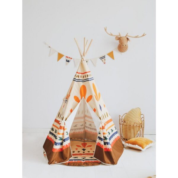 "Native vibe" ronde katoenen mat - Afbeelding 2