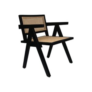 Fauteuil Accent-58x60x79-Zwart/Natural-Mahonie/Rotan De trendy fauteuil geeft een echte sfeer aan jouw woning. De stevige stoel is gemaakt van Mahonie en en diverse andere Houtsoorten. De Armleunigen van de stoel zorgen voor een mooie uitstraling, maar Ook voor extra zitcomfort. Het zitvlak en de rugleuning zijn gemaakt van Rotan, wat zorgt voor een boheemse look. Combineer deze stoel ontmoette one ene mahonie stoelen die vermeld staan in onze verwante artikelen en maak je look compleet! Zithoogte: 44 cm Zitbreedte: 46 cm Zitdiepte: 45,5 cm Rughoogte: 42 cm Rugbreedte: 46 cm Maximaal BelastBaar Gewicht: 100 kg: 100 kg: 100 kg: 100 kg: 100 kg: Casa & Viventes Breedte: 60cm Hoogte: 79cm Lengte: 58cm Inhoud: 0.275L Gewicht: 10g kleuren: Zwart Materialen: Hout, Rotan merk: HSM Collection