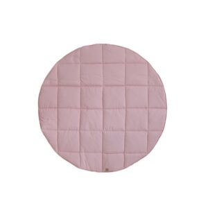Alternative view of Ronde katoenen mat "Roze en beige"