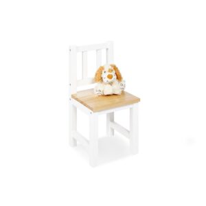 Kinderstoel 'Fenna', wit/naturel l• Volledig massief hout: grenen, wit en blank gelakt • B 26 cm, D 26 cm, H 55 cm • Zithoogte 29 cm • Aanbevolen voor kinderen vanaf 2 jaar Casa & Viventes Breedte: 25.5cm Hoogte: 55cm Lengte: 25.5cm Gewicht: 2g kleuren: Wit Materialen: Hout, Hout merk: Pinolino Kinderträume
