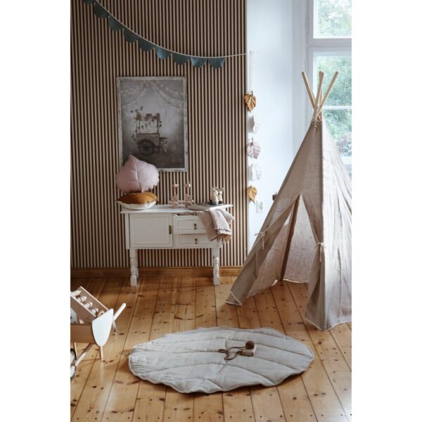 Tipi en mat set van natuurlijk linnen - Afbeelding 12