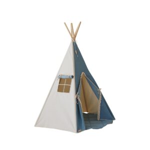 Alternative view of Tipi "Jeans" met pompons en mattenset