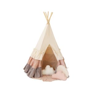 Alternative view of Tipi-tent "Powder Frills" met franje