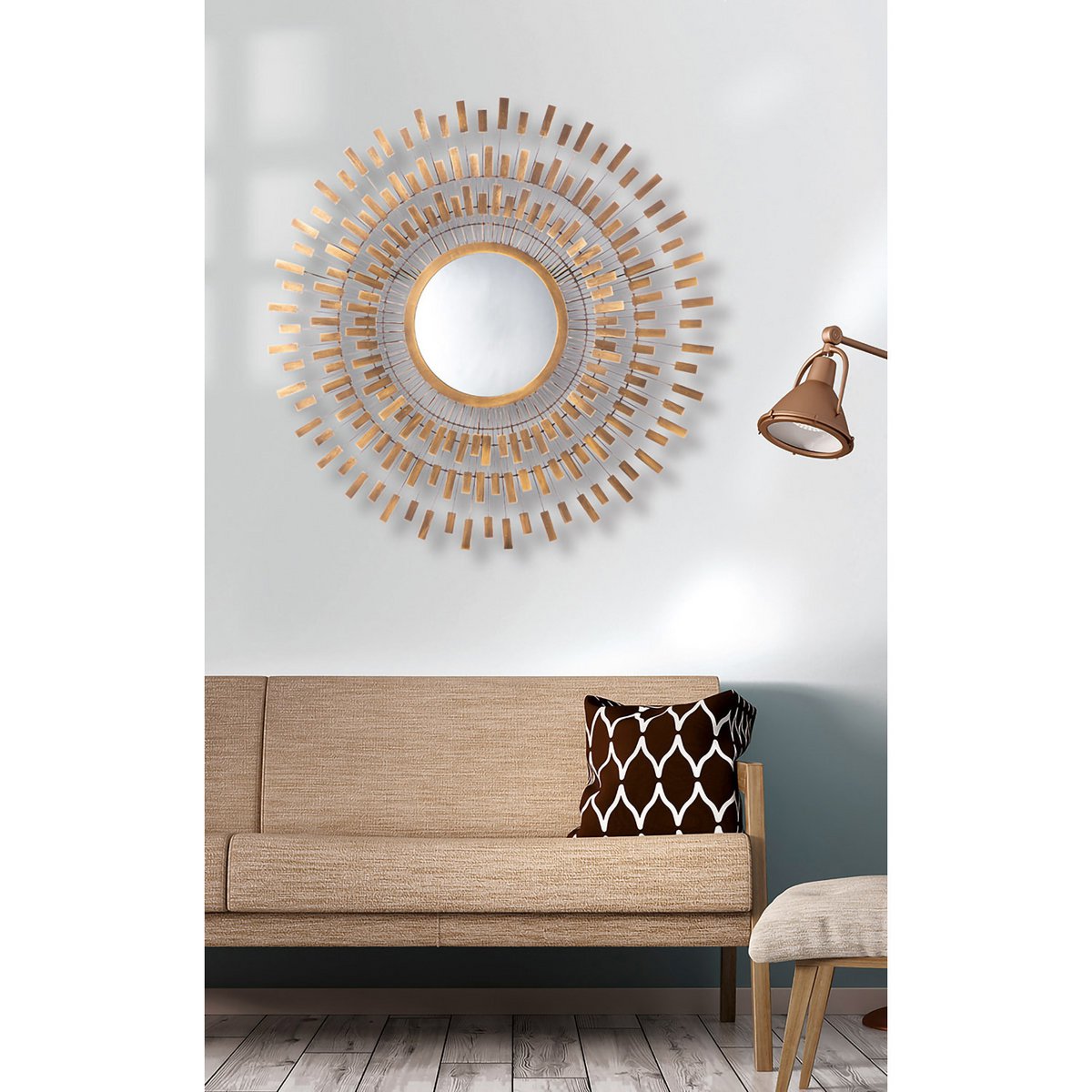 Spiegel rond Aswan H.81 cm - Afbeelding 2