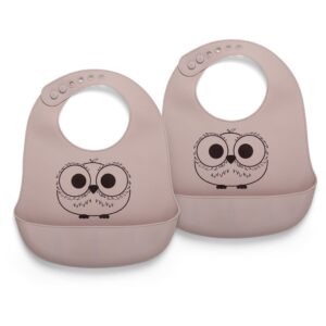 Alfie siliconen korte slabbetje 2-pack met print Maak de maaltijd met kleine kinderen iets minder rommelig met ons siliconen slabbetje met voorvak. Het slabbetje is eenvoudig af te nemen met een doekje of in de vaatwasser te doen.  Casa & Viventes Kleur: Woodrose Kwaliteit: siliconen van voedingskwaliteit (LFGB) Afmetingen: 22,5x29 cm Gewicht: 0g kleuren: Beige Materialen: Silicone merk: Nuuroo