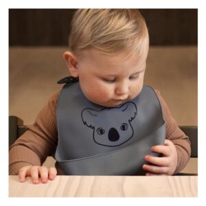 Alternative view of Alfie siliconen korte slabbetje 2-pack met print
